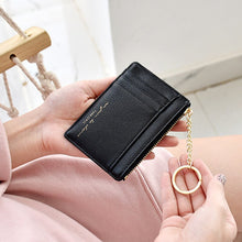 Soft Leather Mini Card Holder Organizer Slim Wallet Case Coin Purse Keychain