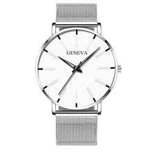 Minimalist Men Ultra Thin Simple Stainless Steel Wrist Watch