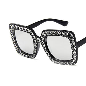 Luxury Square Rhinestone Vintage Sunglasses
