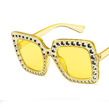 Luxury Square Rhinestone Vintage Sunglasses