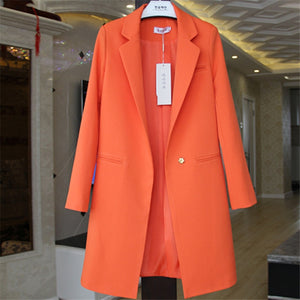 Spring Autumn Blazers Coats Women Clothing Long Sleeve Suit Jackets