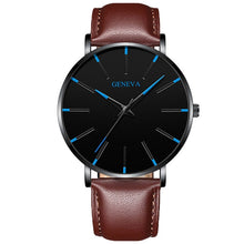 Minimalist Men Ultra Thin Simple Stainless Steel Wrist Watch