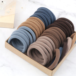 50PCS/Set Girls Simple Hair Bands