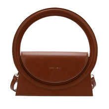 Trending Handbags For Women Fashion Big Round Handle Luxury Design Leather Crossbody Shoulder Bag