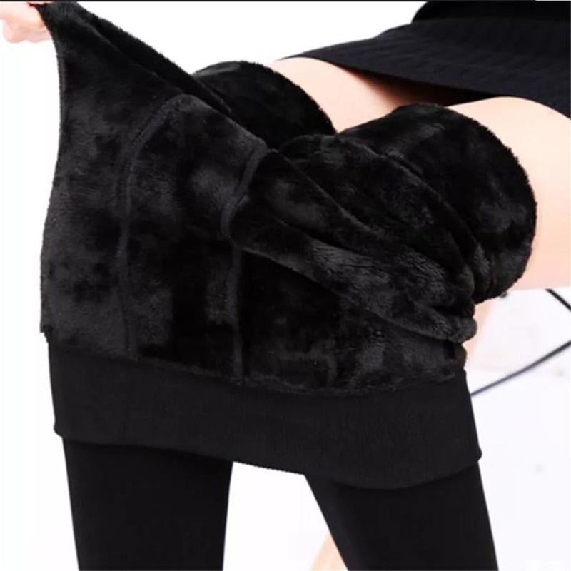 Keep Warm Winter Leggings Women Skinny Tight Thick Velvet Wool Cashmere  Pants High Waist Comfy Pants Stretchy Elastic Le Ships From Vereinigten  Staaten