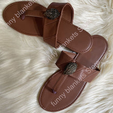 Kurt G Hardware Diamond Buckle Flip-flops Fashion Ladies Sandals