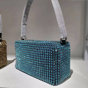 Diamond studs Glittery Shoulder Handbag for Stylish women