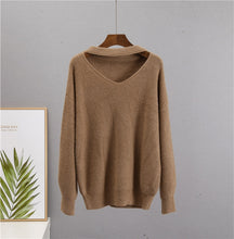 Soft Loose Knitted Cashmere Sweaters for  Women Winter Pullovers