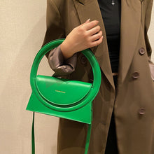 Trending Handbags For Women Fashion Big Round Handle Luxury Design Leather Crossbody Shoulder Bag
