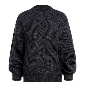 Turtleneck hollow out knitted sweater