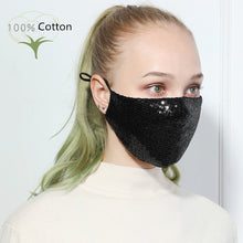 Fashion Sequin mask Cotton 