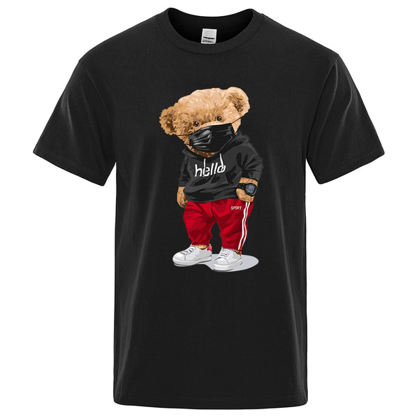 Designer Oversized Bear Print Cotton T Shirt For Men, Boys, And Girls  Breathable, Casual, Pure Cotton, Size L XL From Clothes0708, $19.74