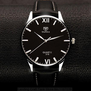Stylish Leather strap Quartz Watch - luxuryandme.com