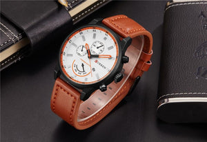 Leather Fashion Casual Sport Wristwatch - luxuryandme.com
