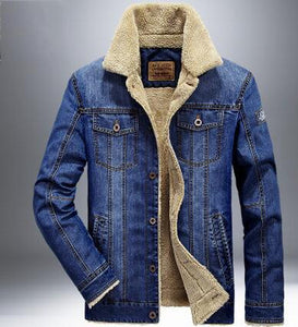 Thick denim Fashion jacket - luxuryandme.com
