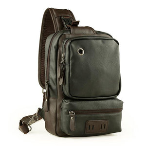 Casual Leather Shoulder  backpack - luxuryandme.com