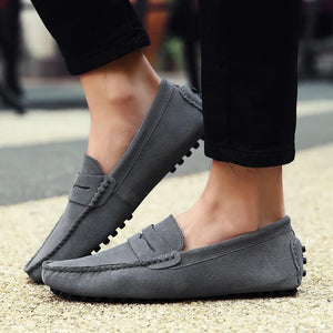 Suede Leather Moccasins Loafers - luxuryandme.com