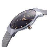 Ultra Slim Stainless Steel Mesh Band Quartz Wristwatch - luxuryandme.com