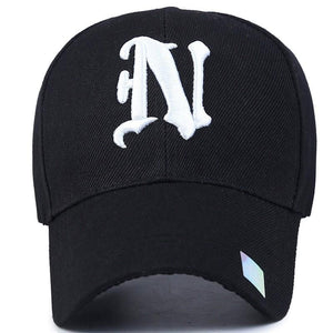 embroidered  letter  N  Baseball Cap - luxuryandme.com