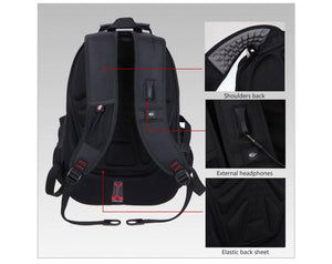 Waterproof work and school Travel  Backpack - luxuryandme.com
