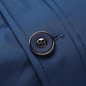Slim Fit Thin Stand Button Casual Jacket - luxuryandme.com