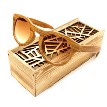 Handmade Imitative Bamboo Wood  Beach Glasses With Wooden Box - luxuryandme.com