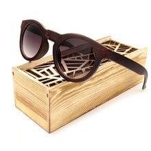 Handmade Imitative Bamboo Wood  Beach Glasses With Wooden Box - luxuryandme.com