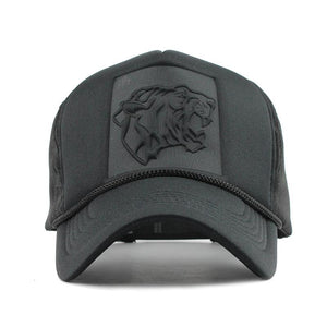 Hip Hop Black leopard Print Curved Baseball Caps - luxuryandme.com