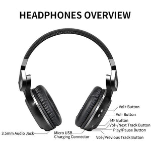Original Bluedio T2S headphones with microphone wireless Bluetooth - luxuryandme.com
