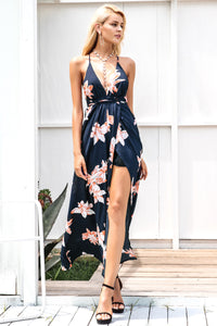 Boho Deep V-neck Sleeveless Maxi Dress - luxuryandme.com