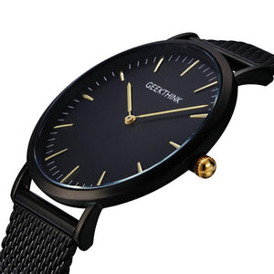 Stainless steel ultra thin quartz-watch - luxuryandme.com