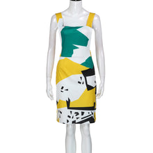 Casual Geometry Print Sleeveless Strap Dress - luxuryandme.com