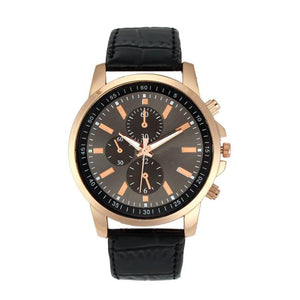 Excellent Fashion Quartz Leather Strap Wristwatch - luxuryandme.com