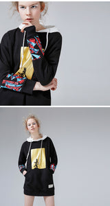 Printed Long Sleeve  O-neck Pullover - luxuryandme.com