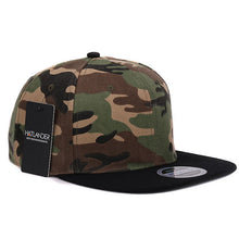 HATLANDER Camouflage snapback polyester cap blank flat camo baseball cap with no embroidery mens cap and hat for men and women